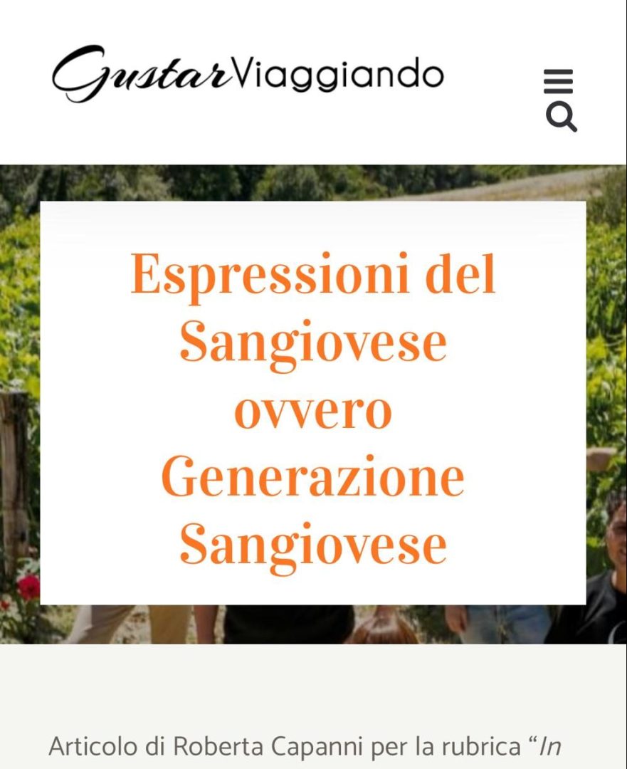 Espressioni del Sangiovese ovvero Generazione Sangiovese