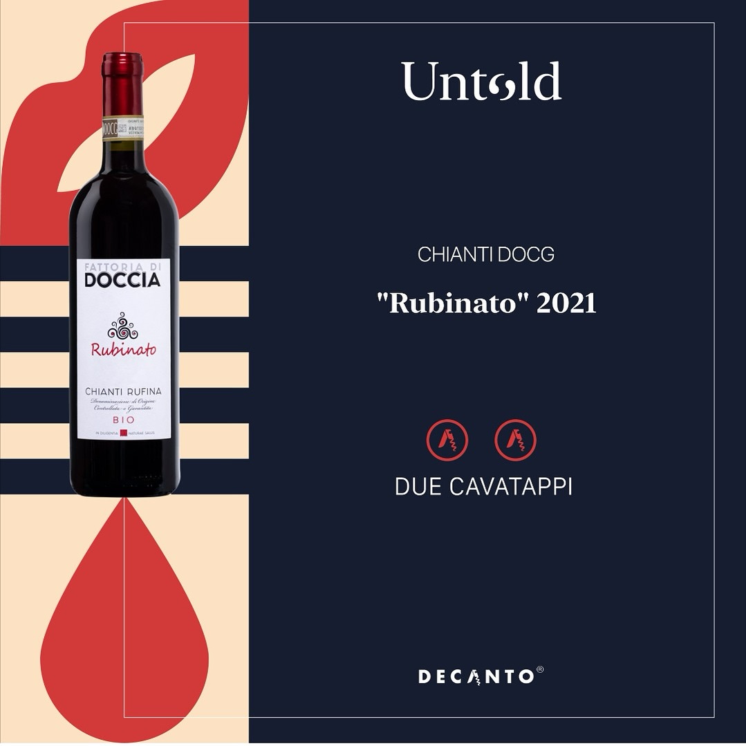 2 cavatappi su 3 da Decanto Untold a Rubinato 2021